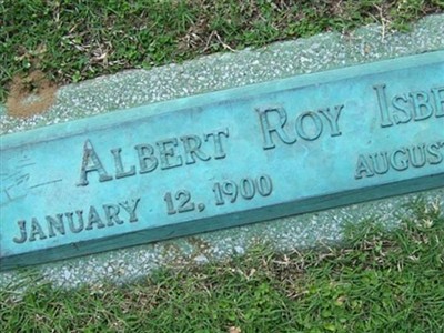 Albert Roy Isbell on Sysoon