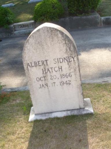 Albert Sidney Hatch on Sysoon