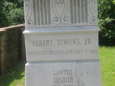 Albert Simons, Jr on Sysoon