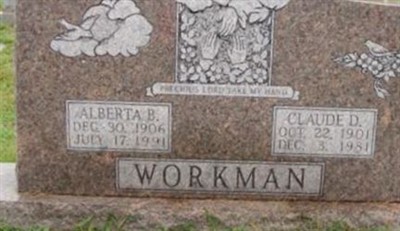 Alberta B. Workman on Sysoon