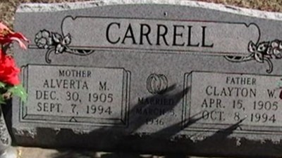 Alberta M Carrell on Sysoon