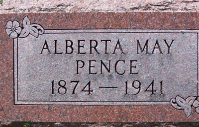 Alberta May Pence on Sysoon