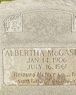 Albertha McGaskey on Sysoon