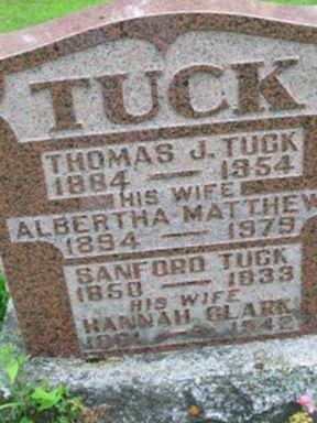 Albertha Rhoda Mathews Tuck on Sysoon