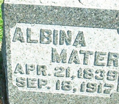 Albina Dewey Mater on Sysoon