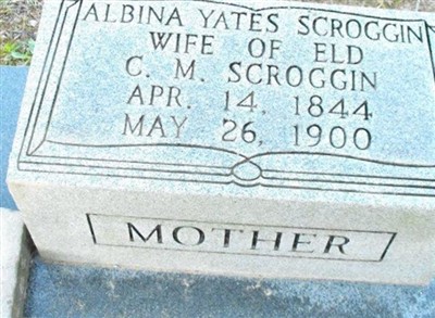 Albina Yates Scroggin on Sysoon