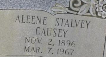 Aleene Stalvey Causey Stalvey on Sysoon
