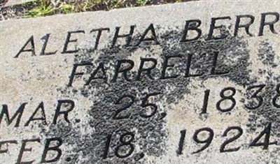 Aletha Berry Farrell on Sysoon