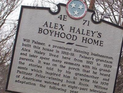 Alex Haley's Boyhood Home on Sysoon