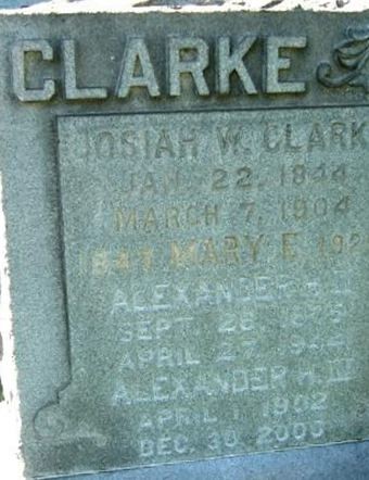 Alexander H Clarke, III on Sysoon