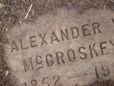 Alexander W. McCroskey on Sysoon