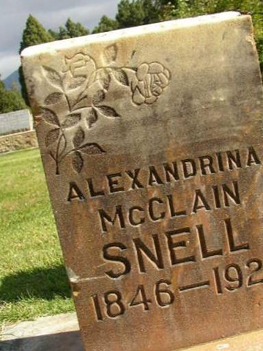 Alexandrina McClain Snell on Sysoon