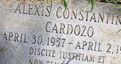 Alexis Constantine Cardozo on Sysoon