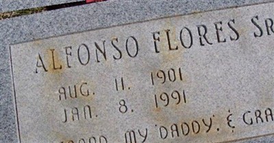 Alfonso Flores, Sr on Sysoon