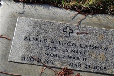 Alfred Allison Capshaw on Sysoon