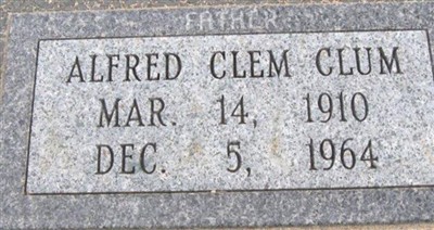 Alfred Clem Clum on Sysoon