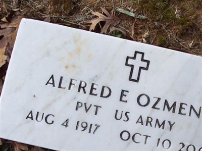 Alfred Edward Ozment on Sysoon