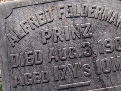 Alfred Felderman Prinz on Sysoon