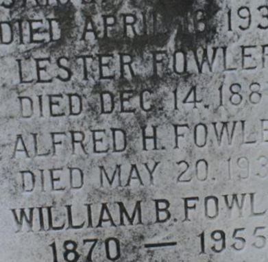Alfred H Fowler on Sysoon