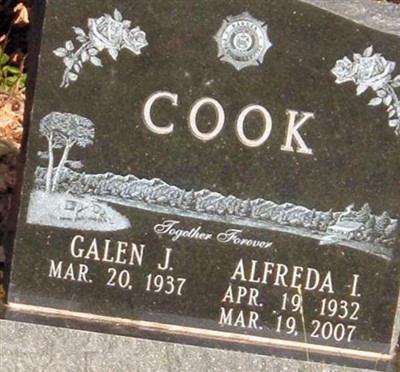 Alfreda I Tripp Cook on Sysoon