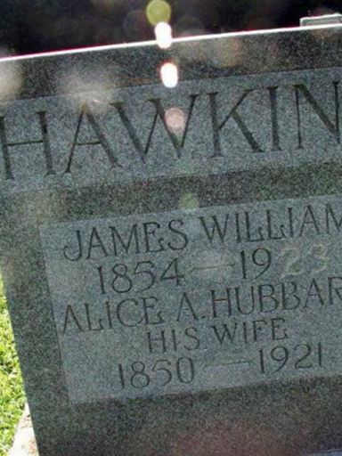 Alice A. Hubbard Hawkins on Sysoon