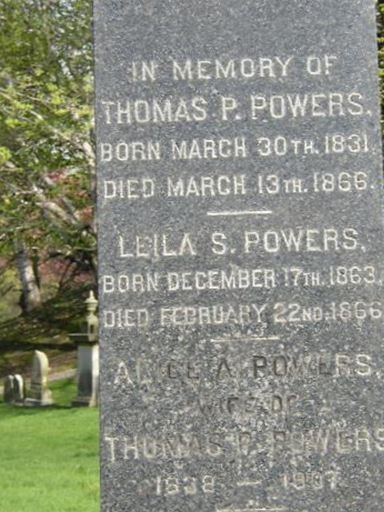 Alice A. Powers, Find a grave on Sysoon Alice A. Powers on Sysoon