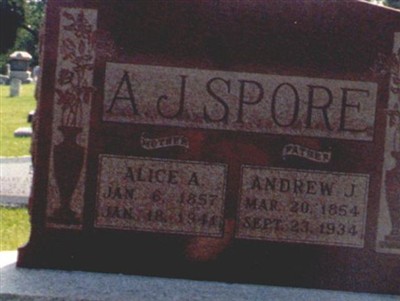 Alice Adeline Fravel Spore on Sysoon