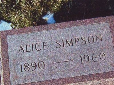 Alice Adena Smith Simpson on Sysoon