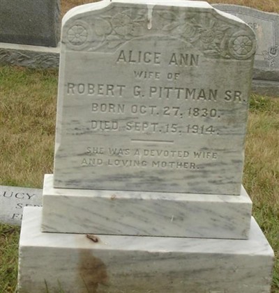 Alice Ann Pittman on Sysoon