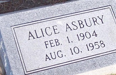 Alice Asbury on Sysoon