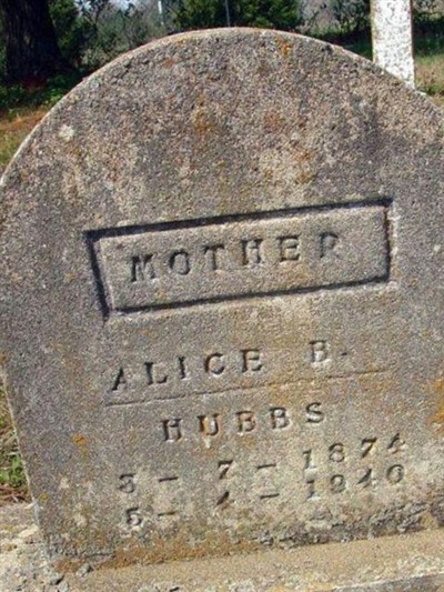 Alice B. Branham Hubbs, Find a grave on Sysoon Alice B. Branham Hubbs on Sysoon