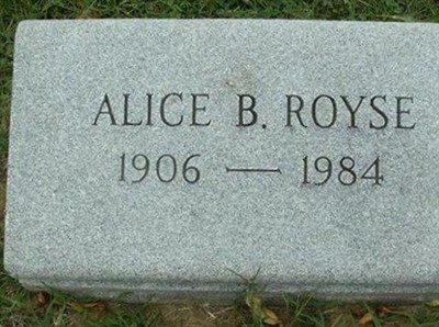 Alice B Royse on Sysoon