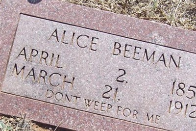 Alice Beeman on Sysoon
