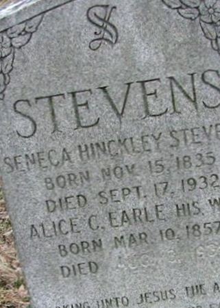 Alice C. Earle Stevens on Sysoon