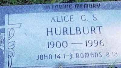 Alice Christian S. Hurlburt on Sysoon