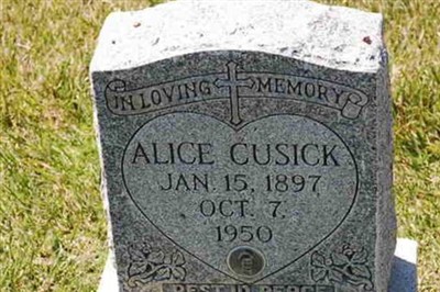 Alice Cusick on Sysoon