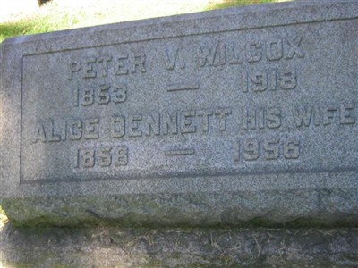 Alice Dennett Wilcox on Sysoon
