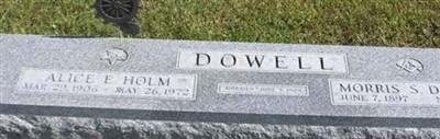 Alice E. Holm Dowell on Sysoon
