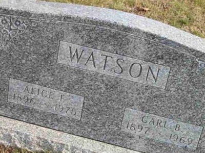 Alice E Watson on Sysoon