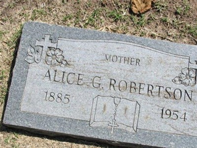 Alice G Robertson on Sysoon