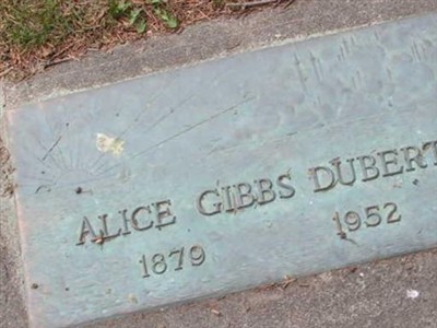 Alice Gibbs Dubert on Sysoon
