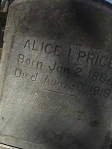 Alice I Price on Sysoon