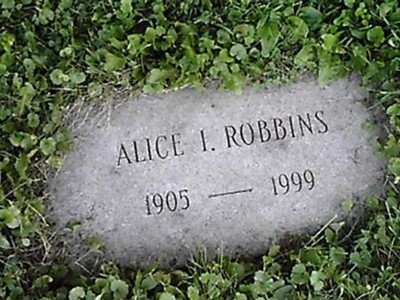 Alice I Robbins on Sysoon