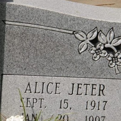 Alice Jeter King on Sysoon