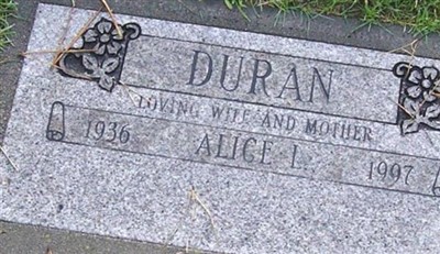 Alice L Duran on Sysoon