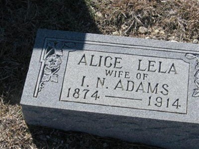 Alice Lela Adams on Sysoon