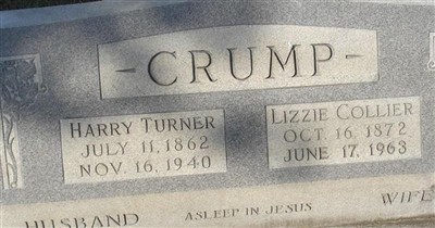 Alice L. "Lizzie" Collier Crump on Sysoon