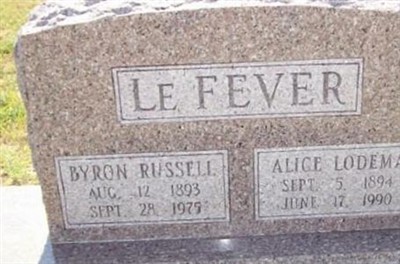 Alice Lodema LeFever on Sysoon