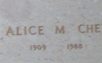 Alice M. Chew on Sysoon