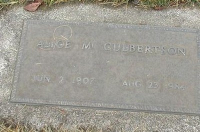 Alice M. Culbertson on Sysoon